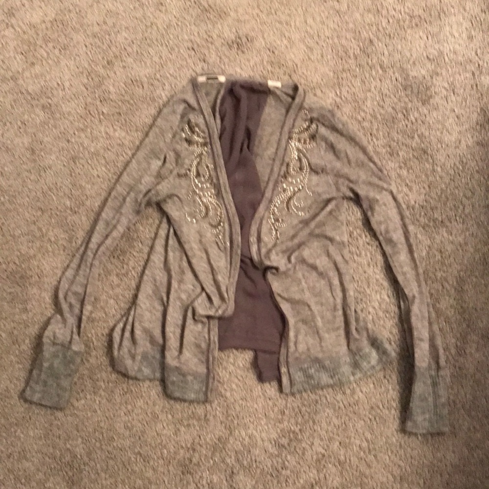 Miss me cardigan with zip up back